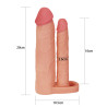 LoveToy Gaine de pénis Double Penis 18 x 4 cm